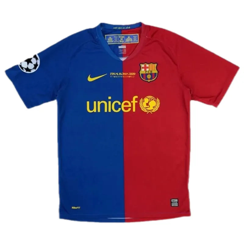 Barcelona A.INIESTA #8 UCL Final Retro Jersey Home 2008-09