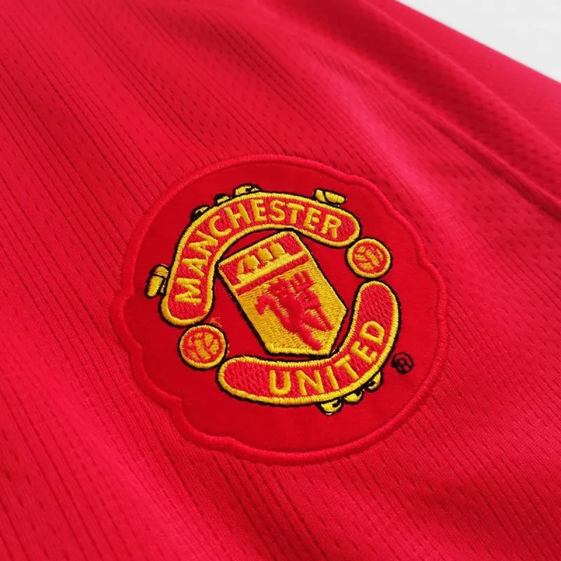 2007-08 Manchester United Retro Long Sleeve Jersey UCL Final Home