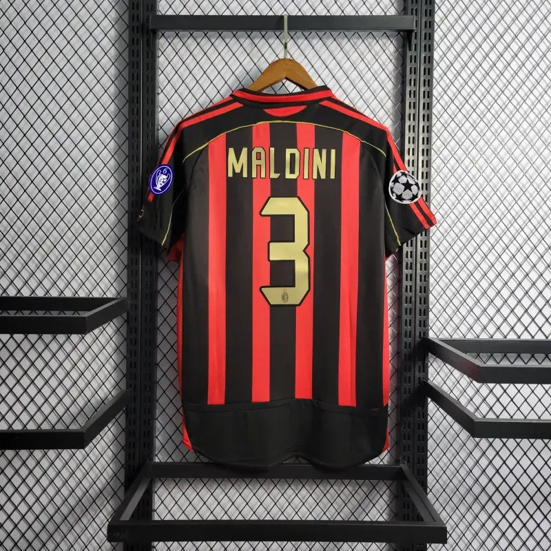 2006-07 AC Milan Ronaldo #99 Maldini #3 Kakà #22 Retro Jersey Home Replica