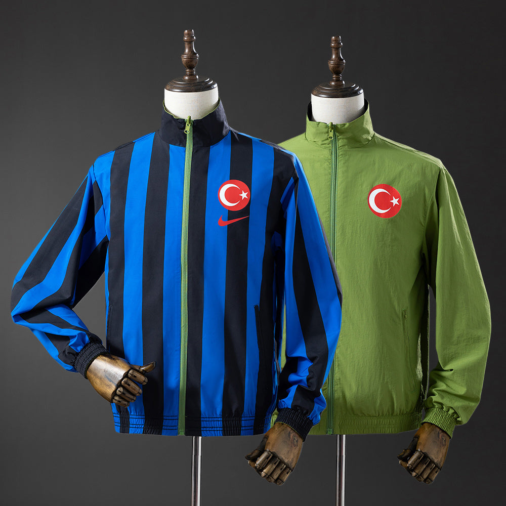 Türkiye Reversible Jacket Windbreaker - Blue & Green