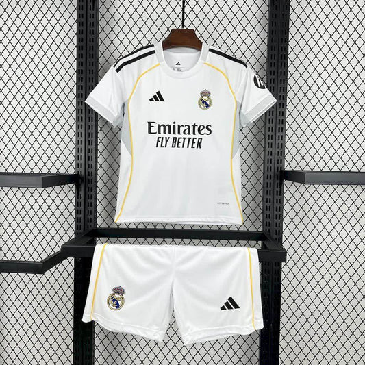 25-26 Kids Real Madrid Home Jersey