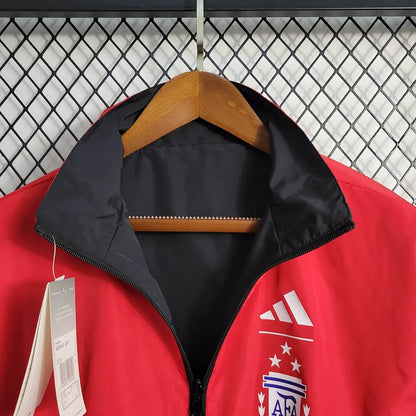 2023/2024 Argentina Reversible Windbreaker(Red-Black)Football Shirt