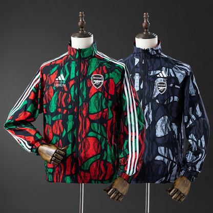 Arsenal Reversible Jacket Windbreaker - Red & Black