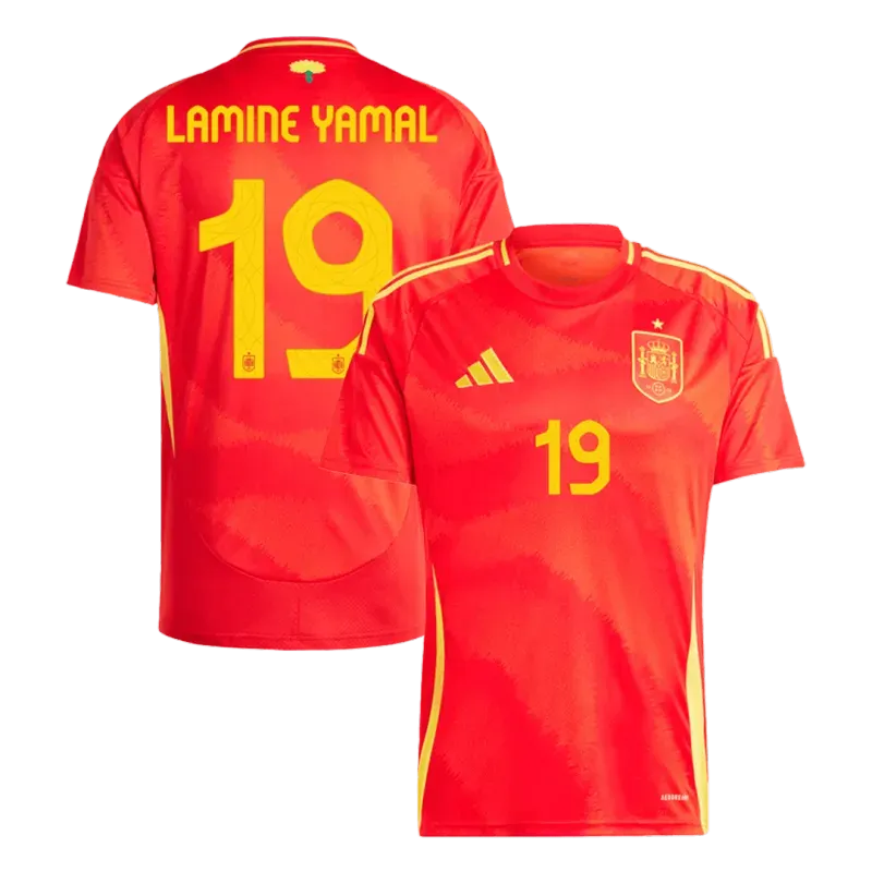 2024 Euro Spain Nation Home Jersey LAMINE YAMAL #19 RODRIGO #16 MORATA #7