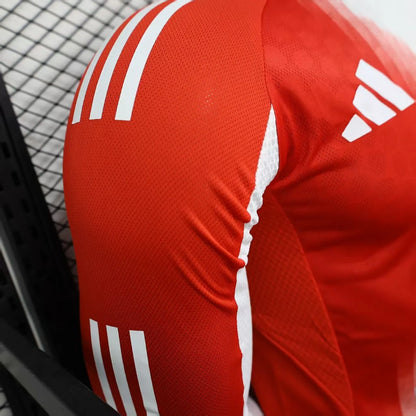 Player Version 25-26 Bayern Munich Home Long Sleeve Jersey