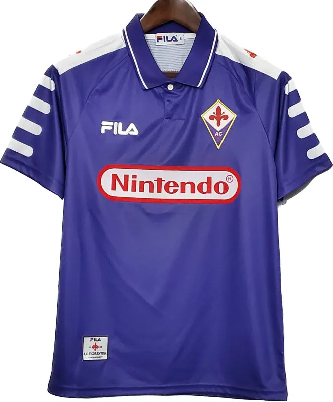 Fiorentina 1998/99 Retro Soccer Jersey Home Replica
