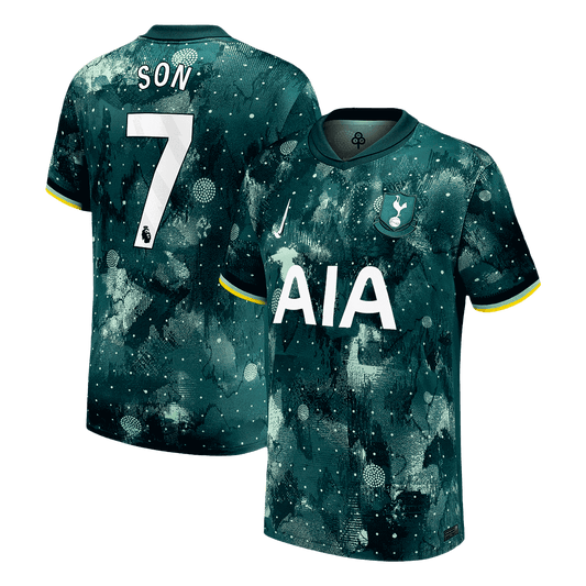 SON 7# Tottenham Hotspur Soccer Jersey Third Away Custom Shirt 2024-25