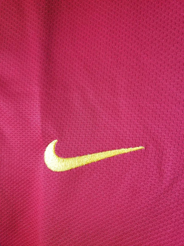 Barcelona Retro Nike Men Home Football Long Sleeve Shirt 2007-08