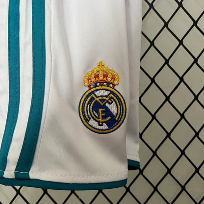 Real Madrid 17-18 Home Retro Kids Kit Soccer Jersey