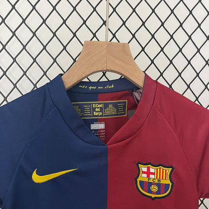Barcelona 08-09 Home Retro Kids Kits Football Jersey