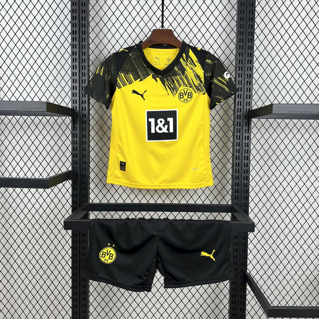 Borussia Dortmund 2025-26 Home Kids Kit