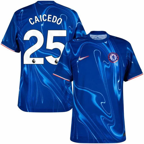 Chelsea Home Caicedo 25 Shirt 2024-2025 Size：S-4XL
