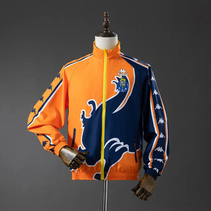 Porto Reversible Jacket Windbreaker - Orange & Yellow
