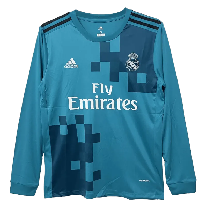 Real Madrid Retro Long Sleeve Jersey Third Away 2017-18