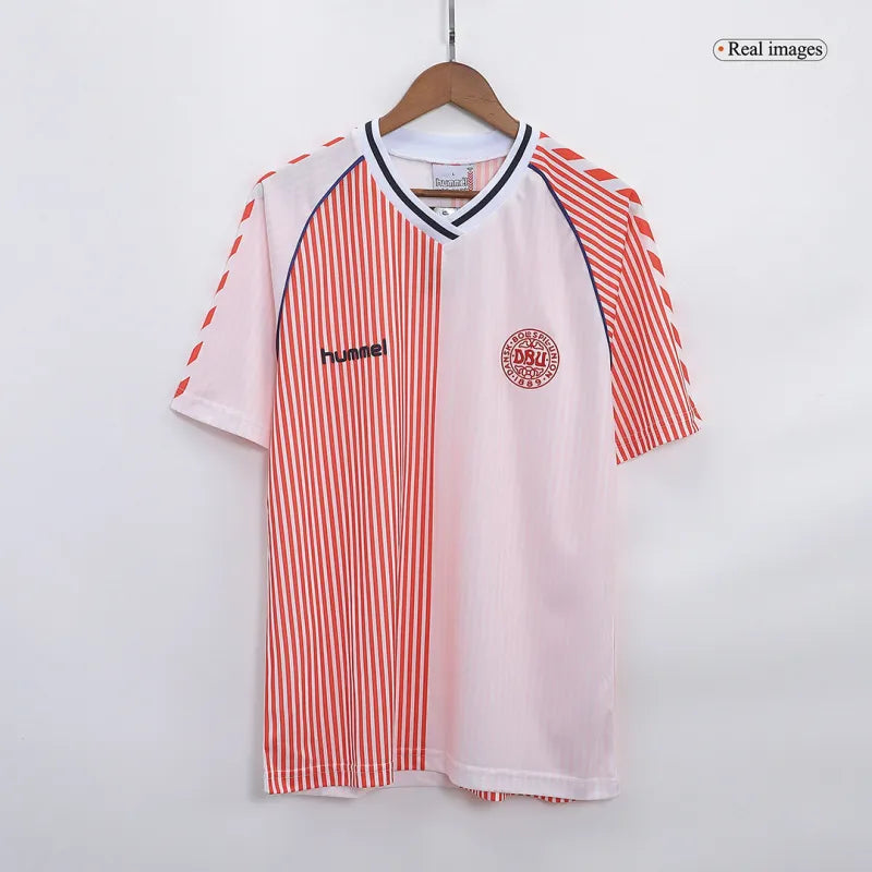 Denmark 1986 Retro Jersey Away