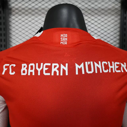 Player Version 25-26 Bayern Munich Home Long Sleeve Jersey