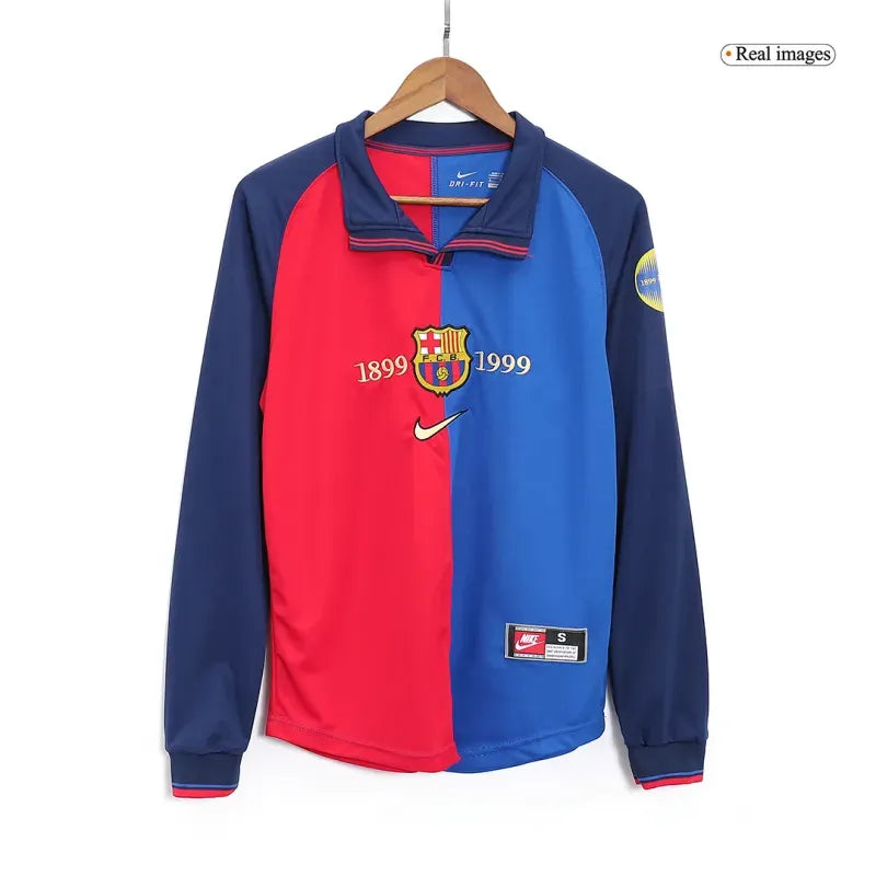 Barcelona Retro Home Long Sleeve Jersey 1999-00