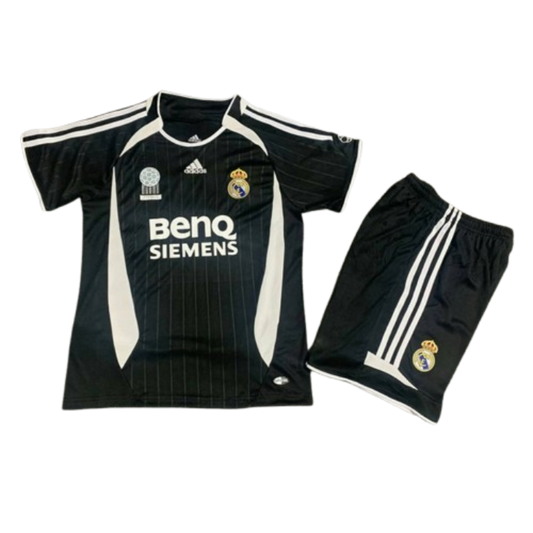 Real Madrid 06-07 Away Retro Kid Kits Vintage Youth Apparels Jersey