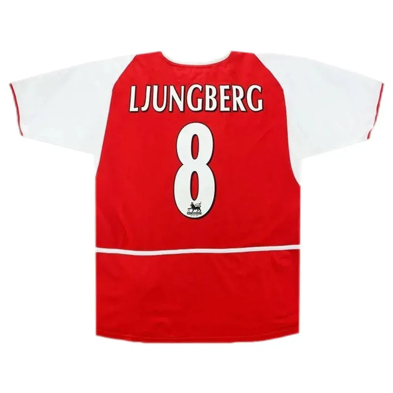 02-04 Arsenal LJUNGBERG #8 Retro Jersey Home