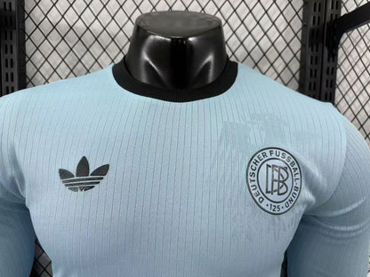 Player Version 2025 Germany Blue 125Th Anniversary Long Sleeve Jersey