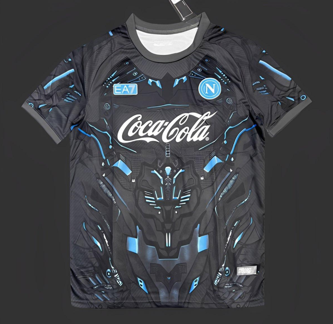 25-26 Napoli EA7 Gray with Robotic Armor Pattern Jersey