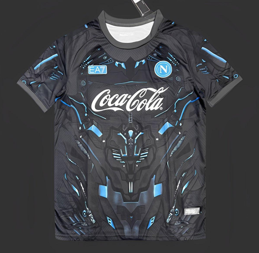 25-26 Napoli EA7 Gray with Robotic Armor Pattern Jersey