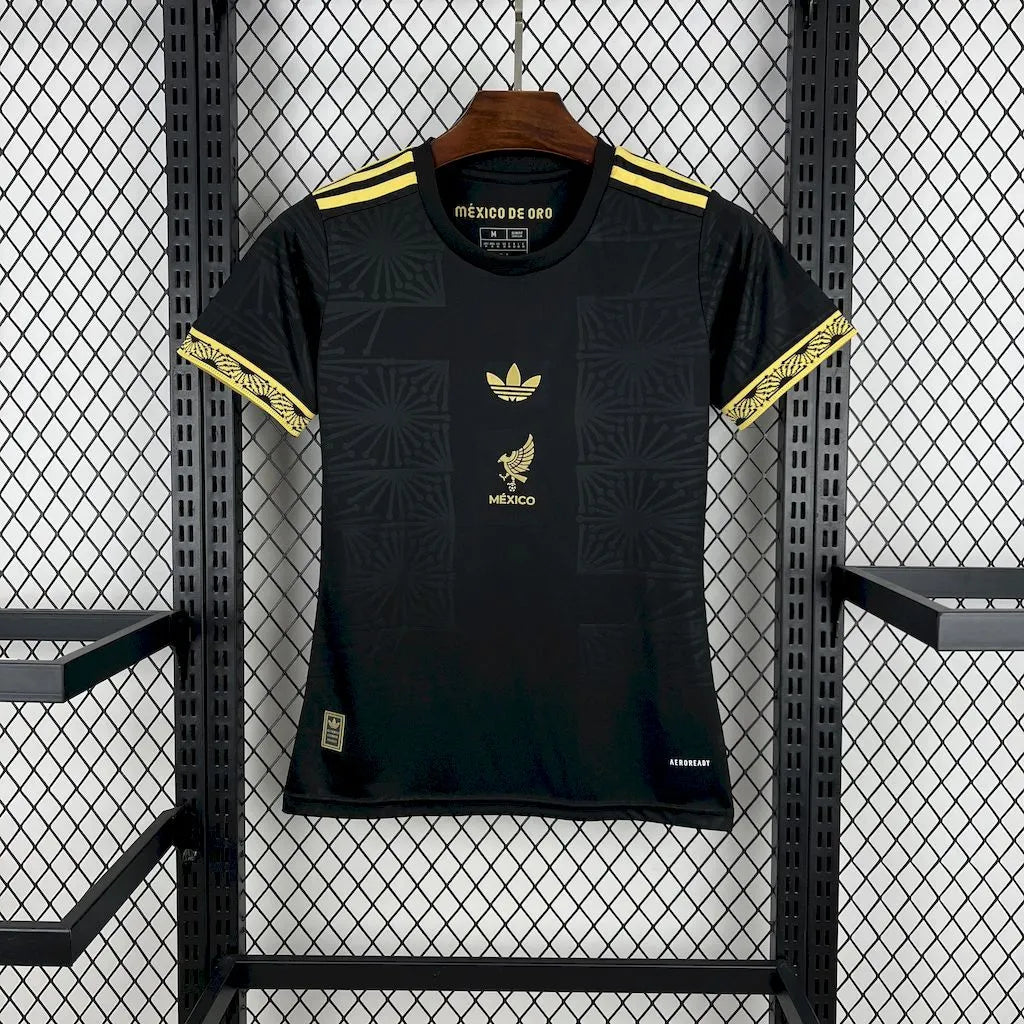 Adidas Women Mexico Third Jersey Kit Gold Cup 2025