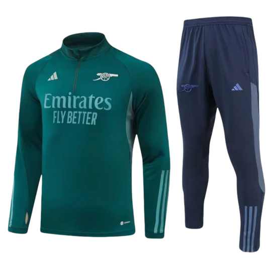 Arsenal Half-Pull Training Suit Green Football Shirt 2023/2024