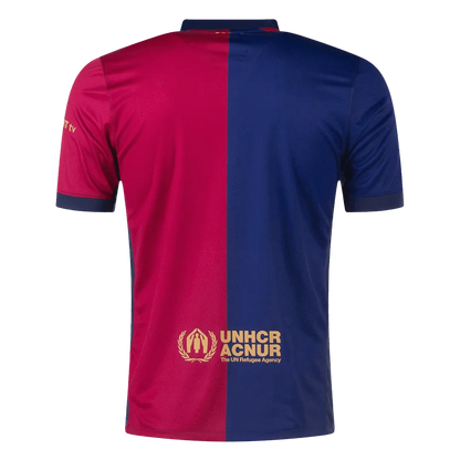 Barcelona Jersey Custom Soccer Jersey Home 2024-25 - 125th Anniversary (Spotify Logo Without Text)