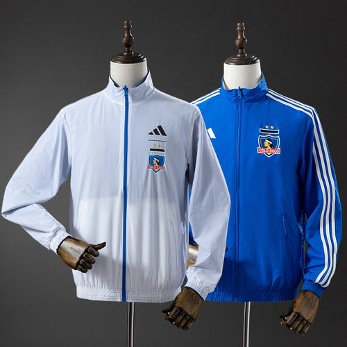 Colo Colo Reversible Jacket Windbreaker - White & Blue