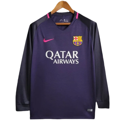 Barcelona Retro Long Sleeve Away Football Shirt 2015-16