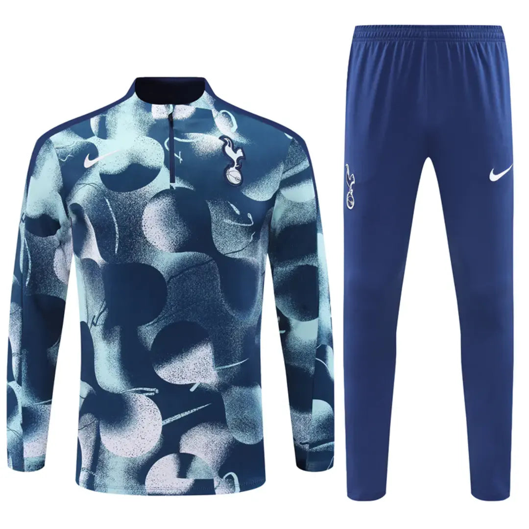 Tottenham Hotspur 24-25 Long Sleeve Training Set - Blue Camouflage